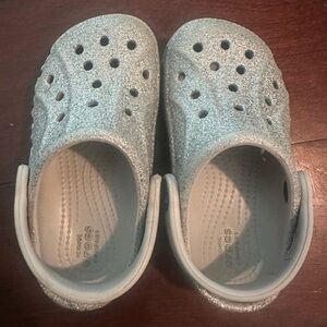Silver Glitter Crocs c7